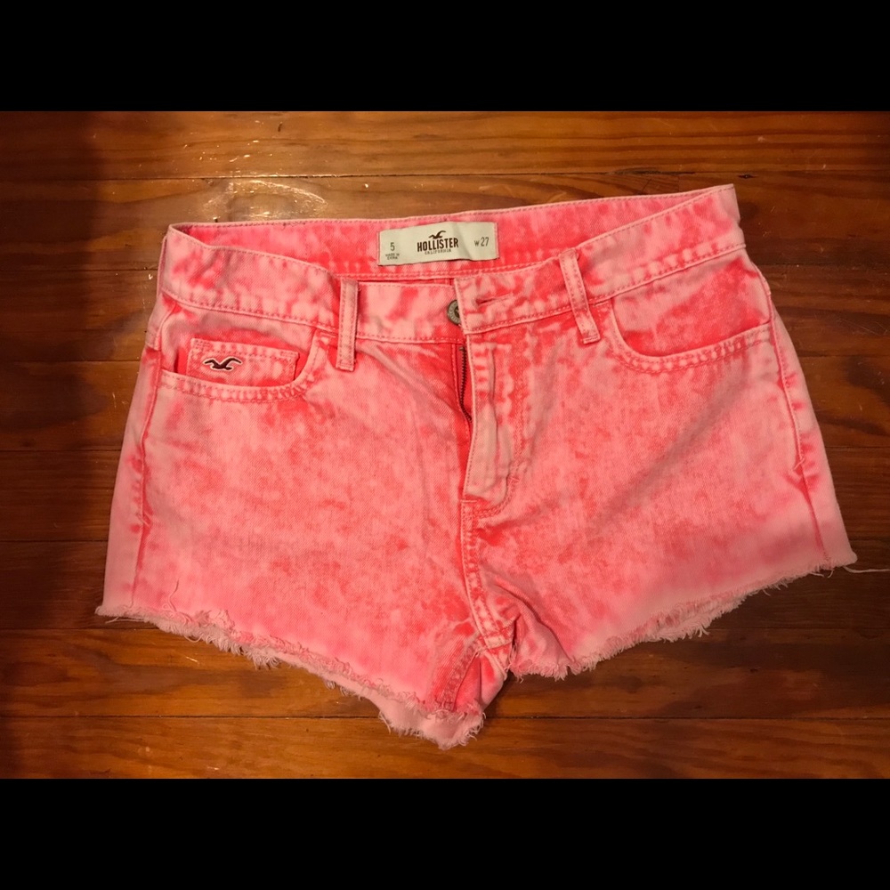 Hollister Pink High-waisted Shorts